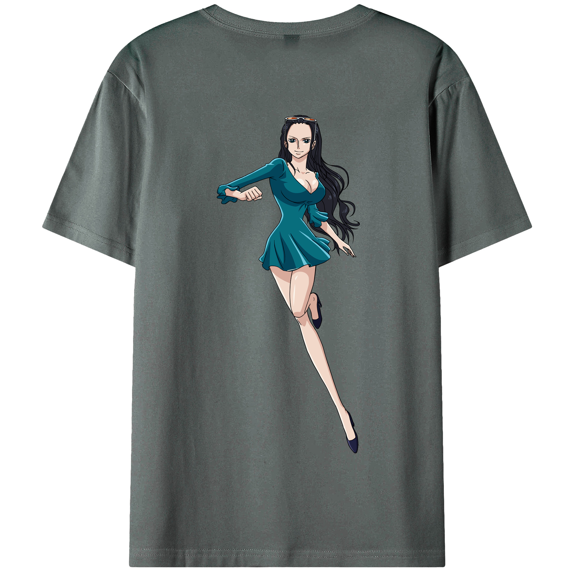 ワンピース ニコ・ロビン ONE PIECE Nico Robin 綿100％半袖Tシャツ（背面プリント）